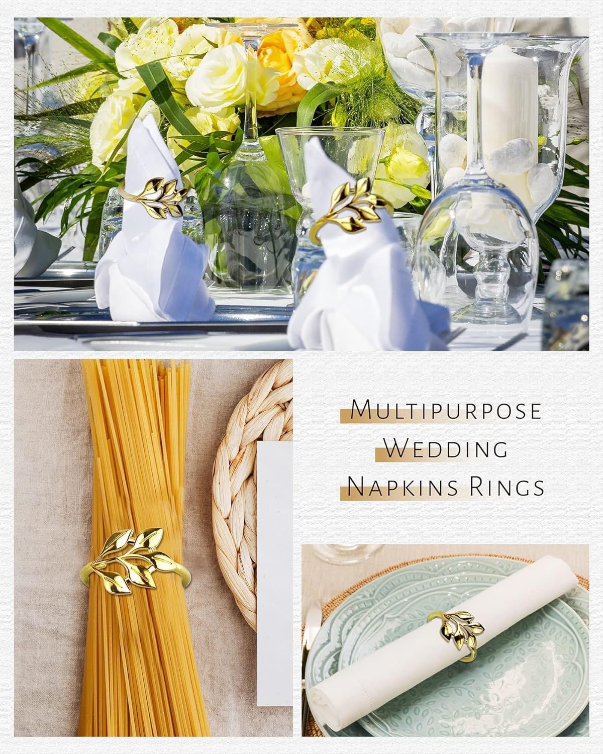 Kpdnjro luxury napkin ring elevates home dining ambiance