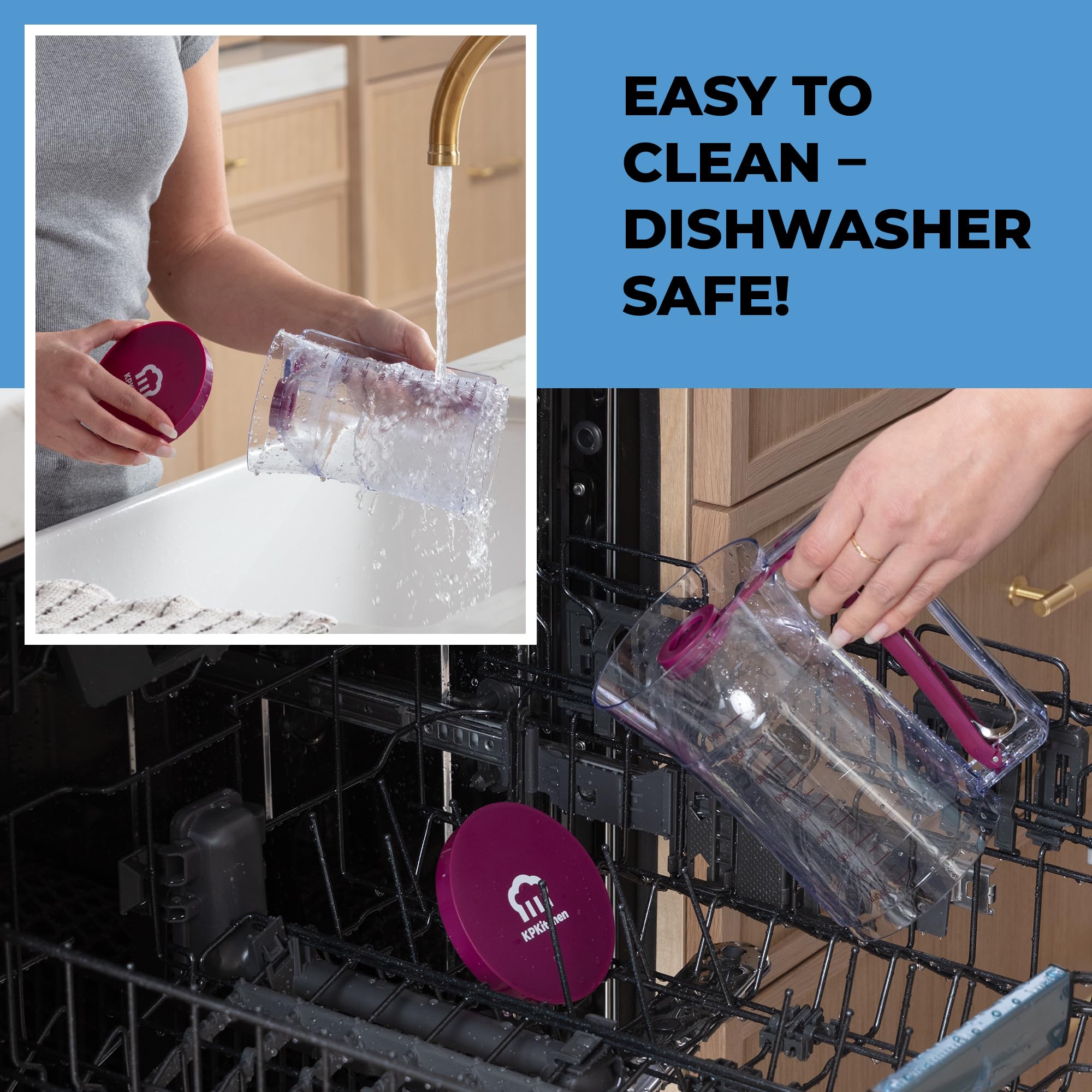KPKitchen dispenser with ergonomic handle for comfortable control