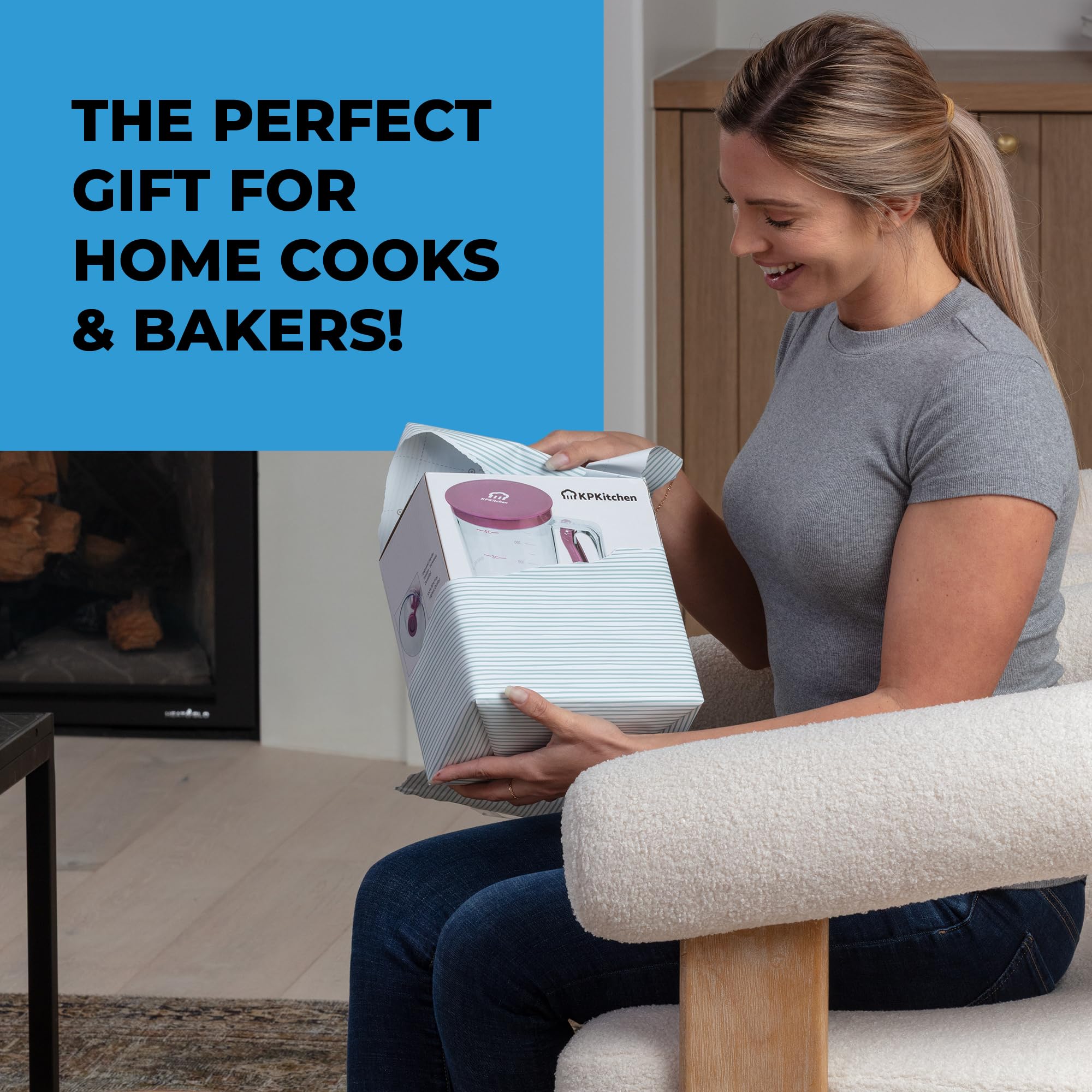 KPKitchen versatile batter dispenser suitable for pancakes, muffins, waffles, and crepes