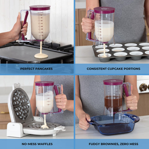 KPKitchen dispenser features a wide-mouth design for quick filling and cleanup