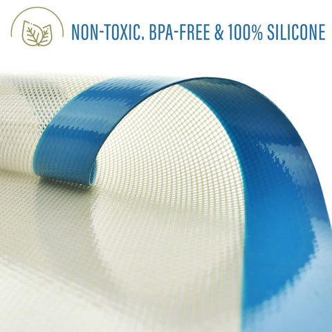 KPKitchen silicone mats are dishwasher-safe for quick cleanup.