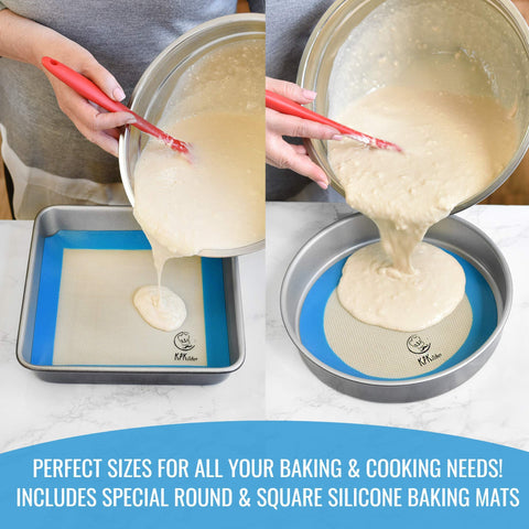 KPKitchen reusable silicone mat reduces parchment waste and waste.