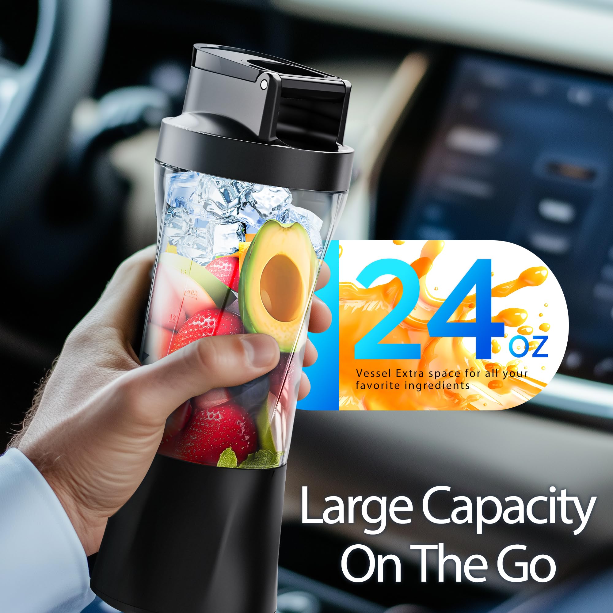 KPMARE self-cleaning blender enables quick cleanup after flavorful blends.