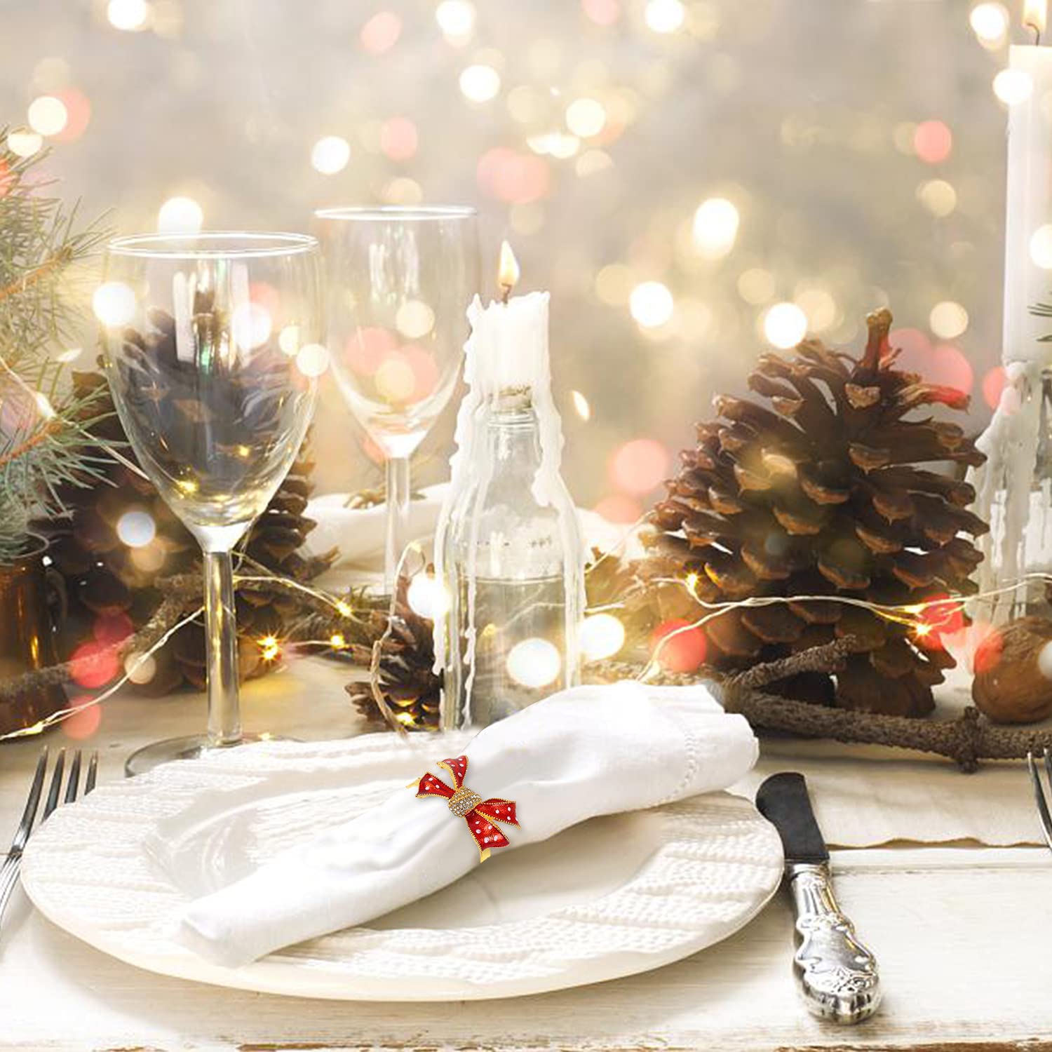 KPOSIYA crutch napkin ring offers unique accents for gatherings.