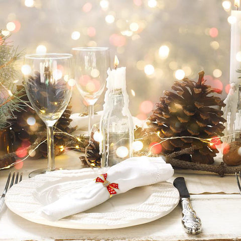 KPOSIYA crutch napkin ring offers unique accents for gatherings.