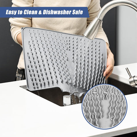 KR KitchenRaku foldable mat for compact storage after use.
