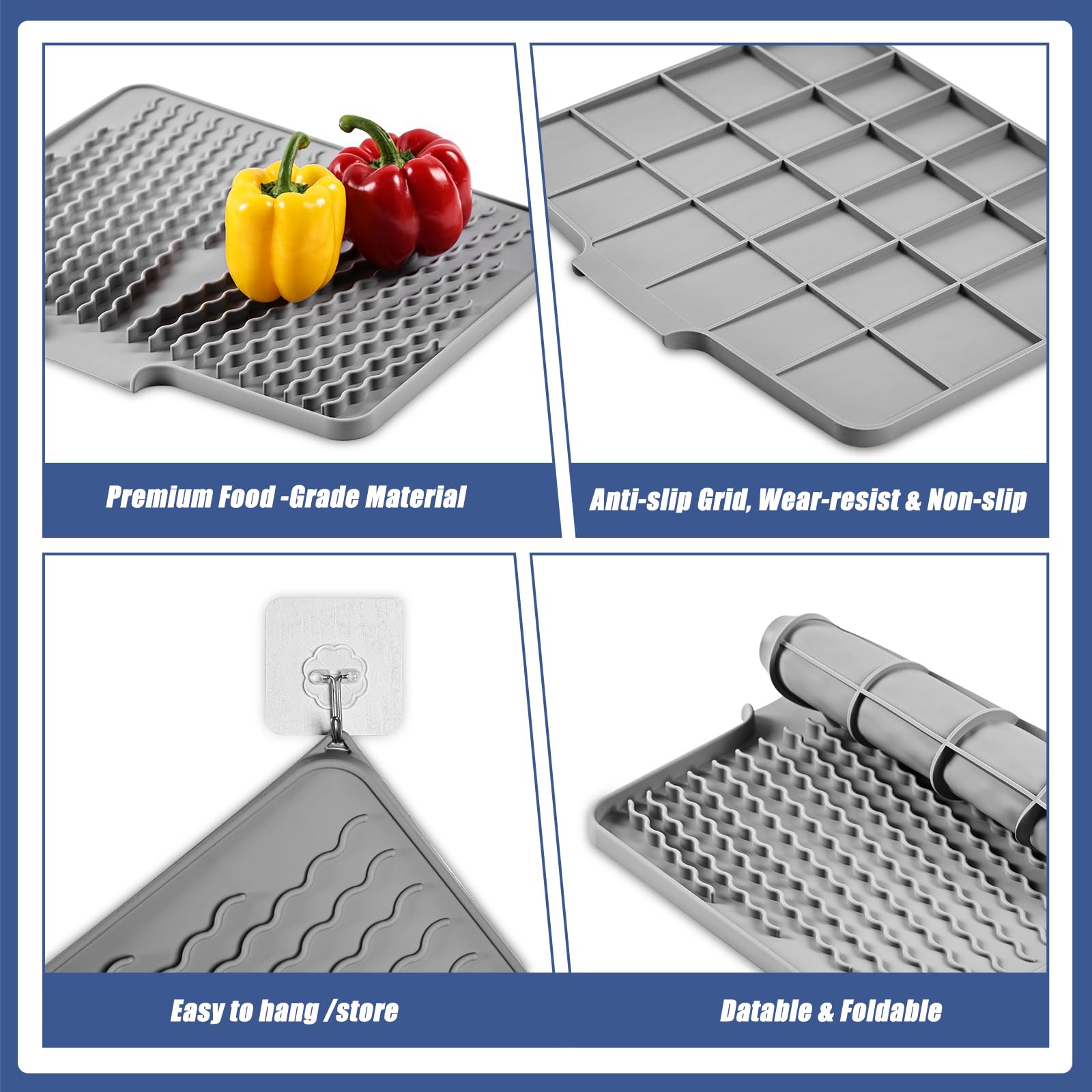 KR KitchenRaku versatile mat doubles as fridge liner.