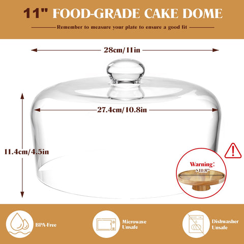 Krbnk upgraded thickened clear dome provides sturdy protection