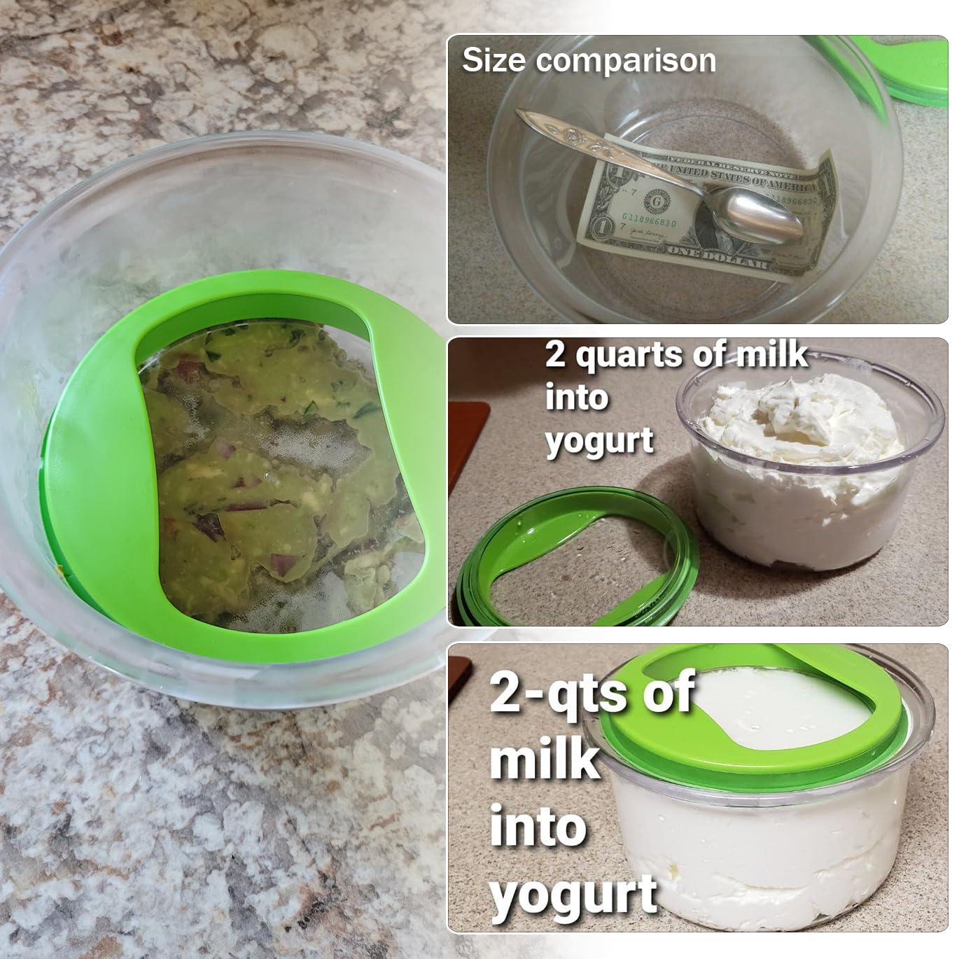 Kreapa grid slicer divides avocado flesh for easy mash.