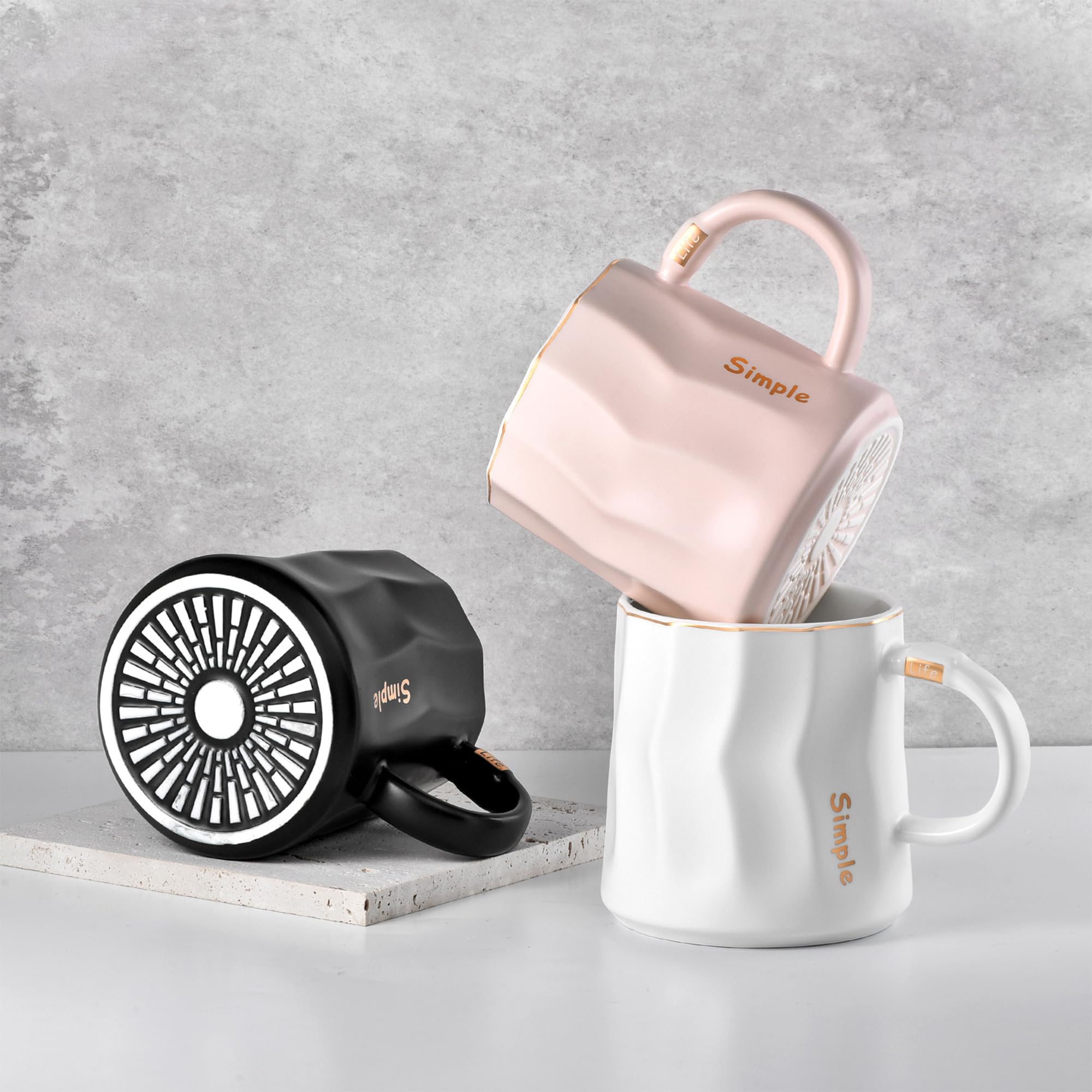 KRGMNHR mug ready for tea or coffee, ideal for warmth on the go