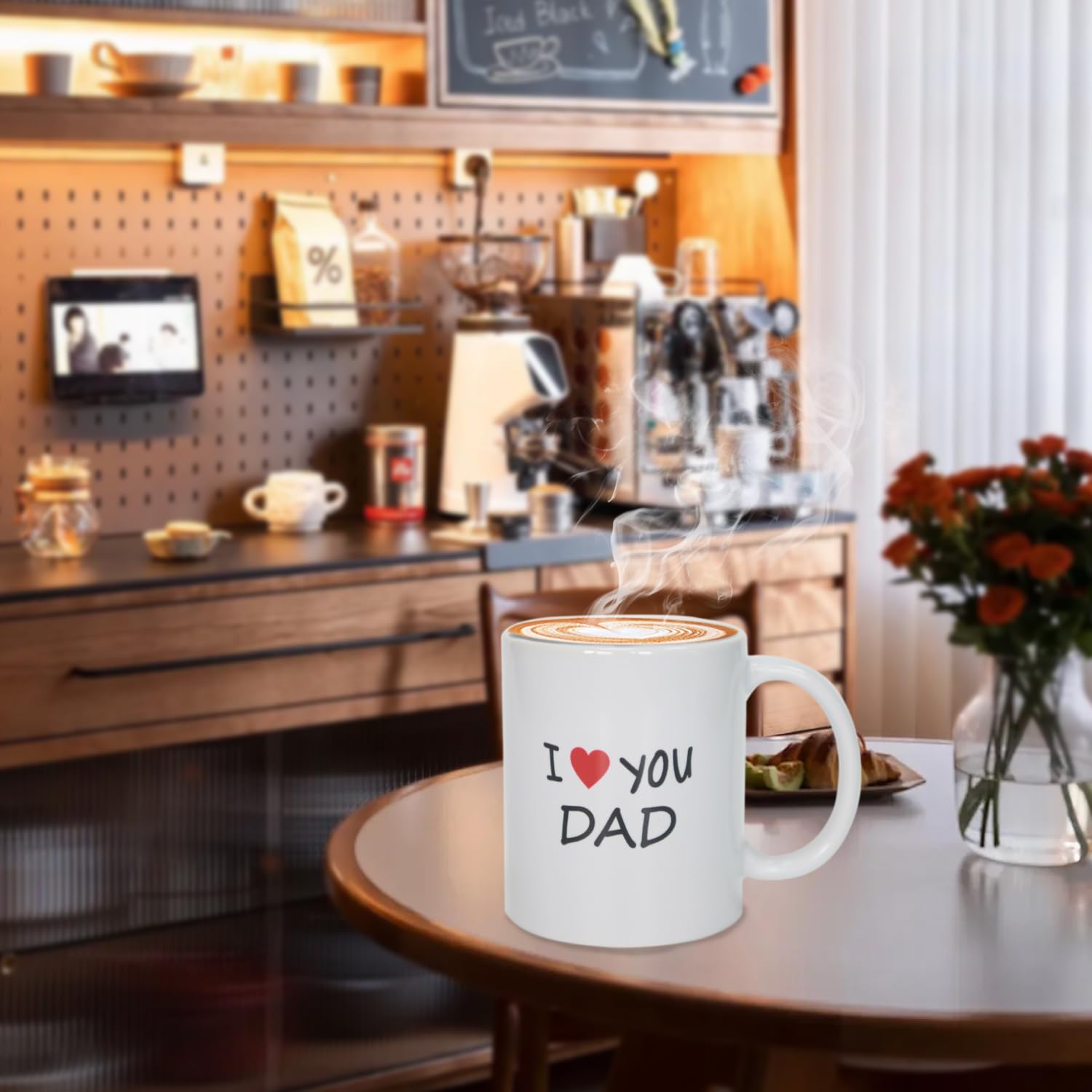 KRLWO I Love You Dad mug dishwasher safe for easy cleaning