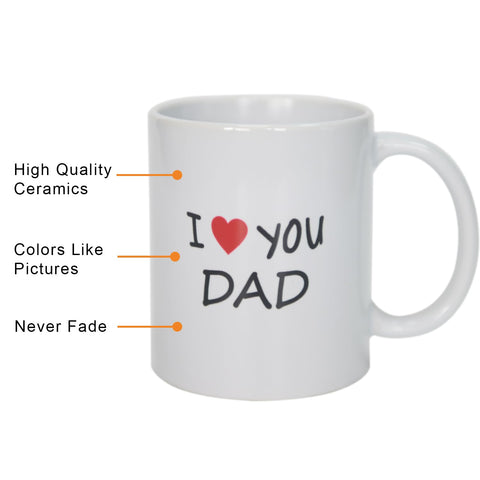 KRLWO I Love You Dad mug in gift box ready for gifting
