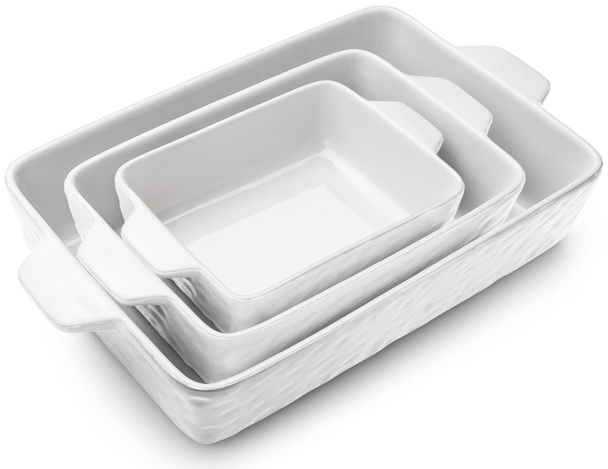Krokori casserole set for oven use, versatile bakeware for bake-and-serve meals.