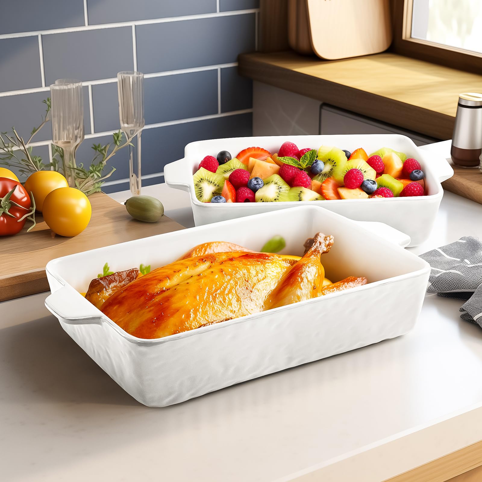 Krokori nesting bakeware stacks neatly for compact storage after use.