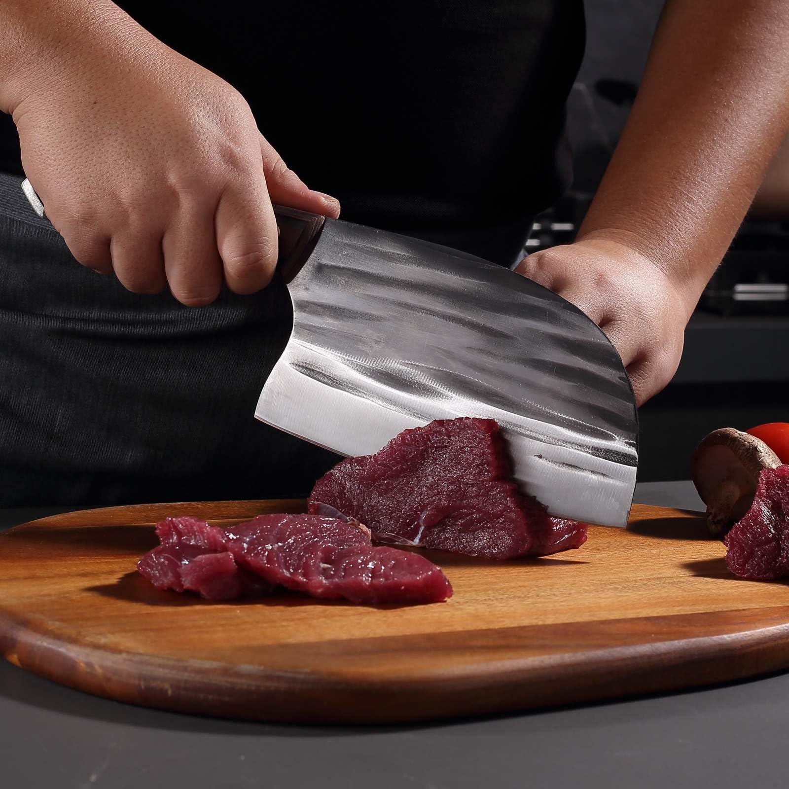 Krononidler meat cleaver for bones and tough cuts.
