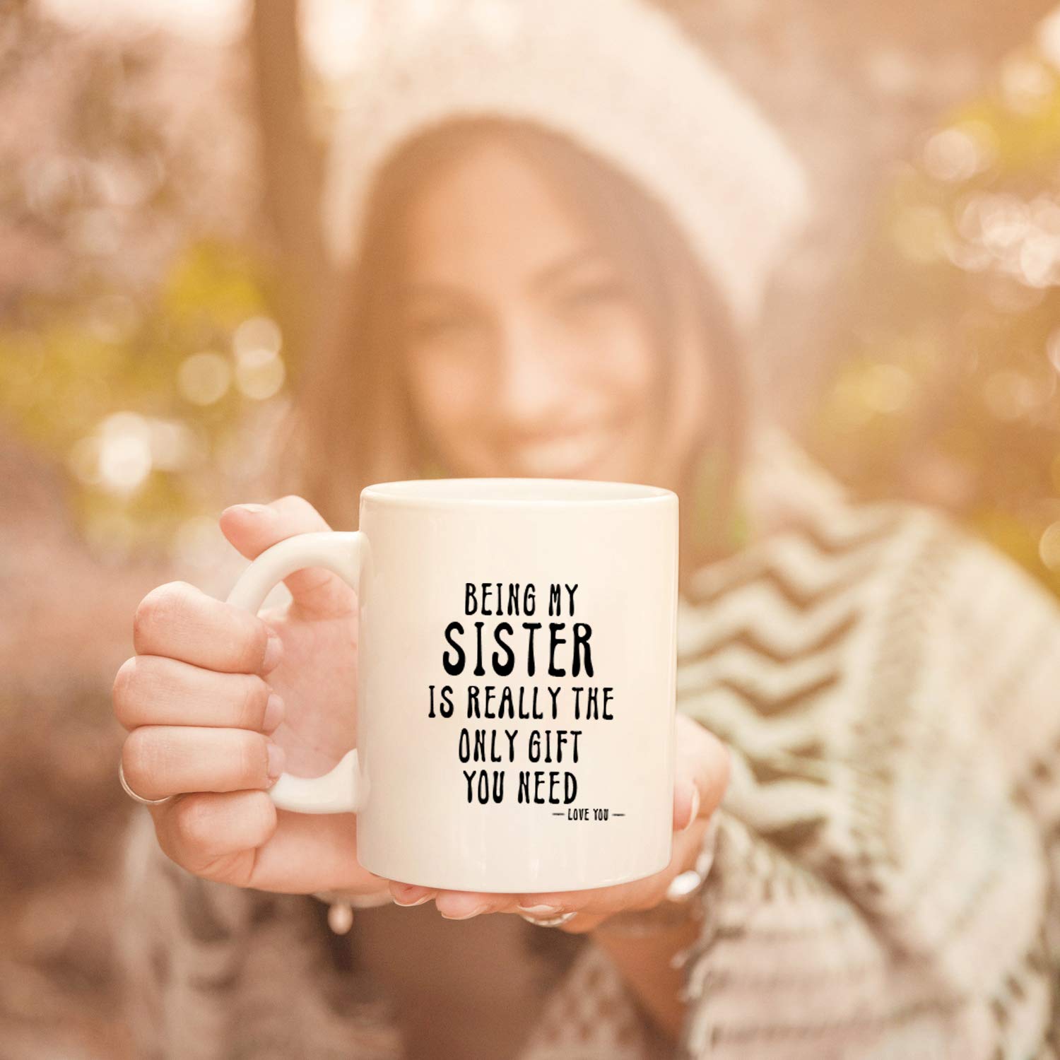 Kropsis Being My Sister mug dishwasher safe for easy care