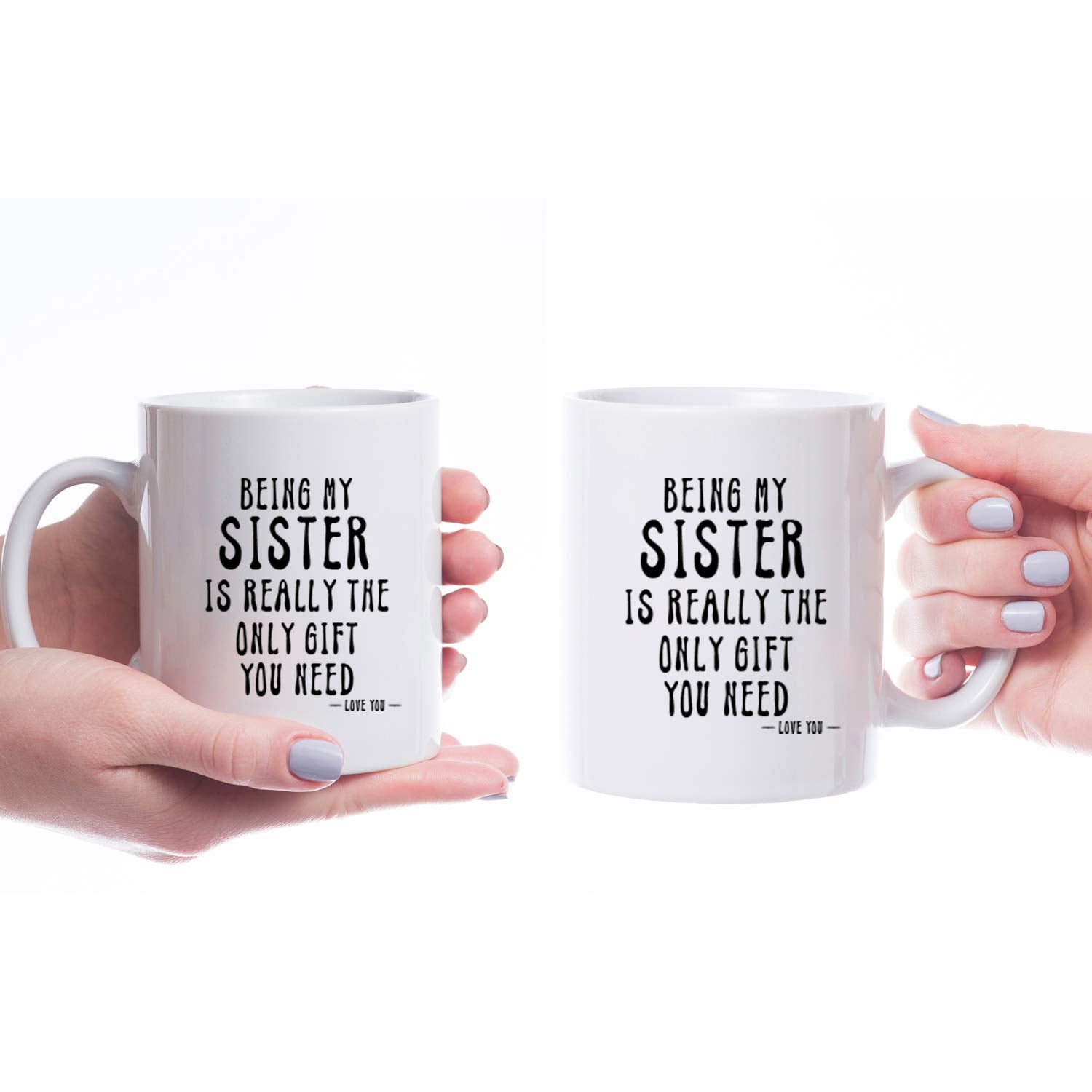 Kropsis Being My Sister mug gift-ready packaging