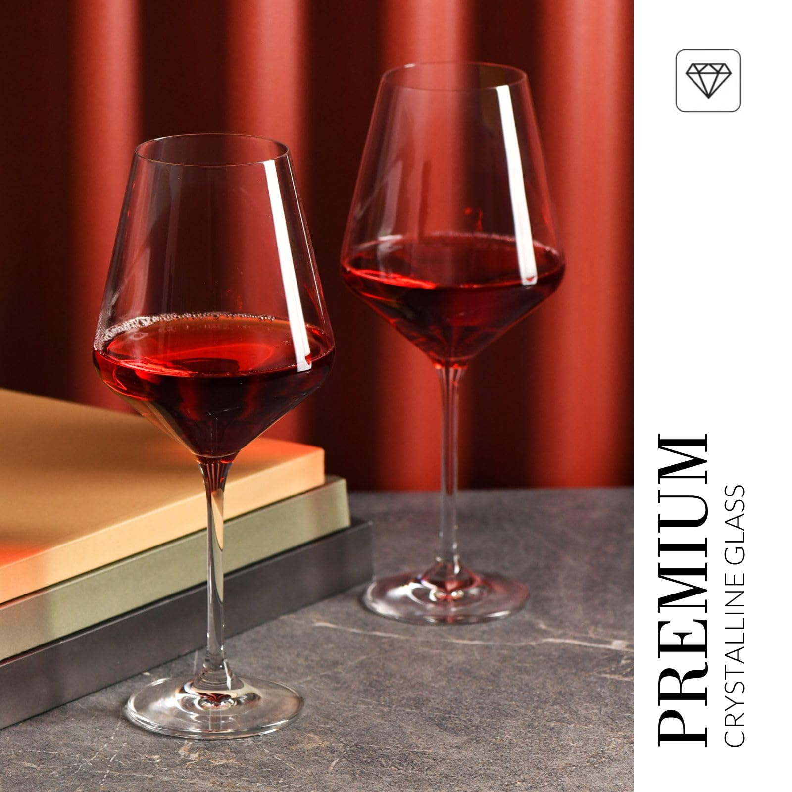 Krosno 550 ml total capacity ideal for generous pours.