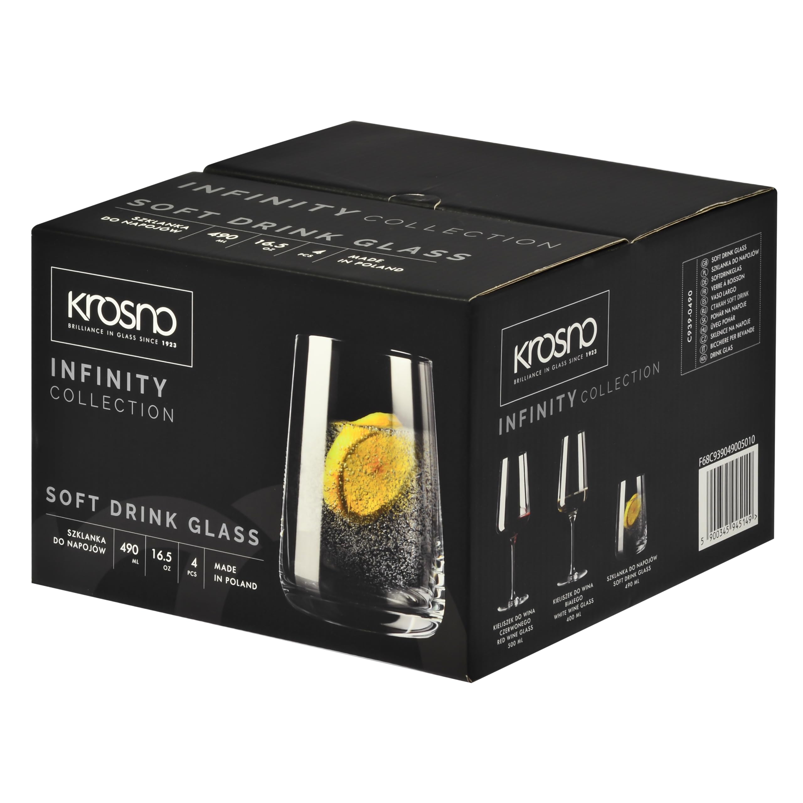 Krosno Infinity elegant table setting for homes and venues.