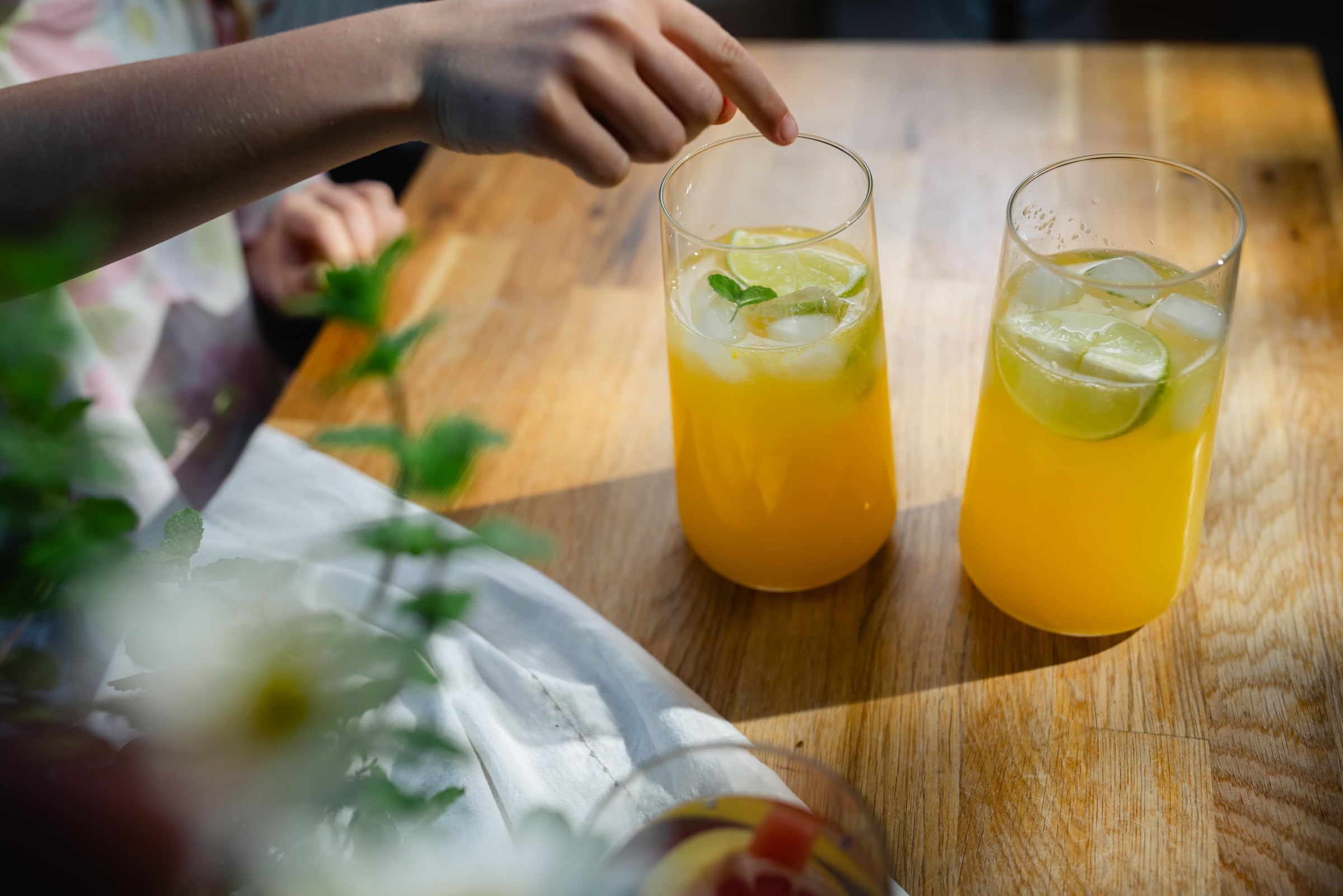Krosno Infinity glasses in use during informal entertaining