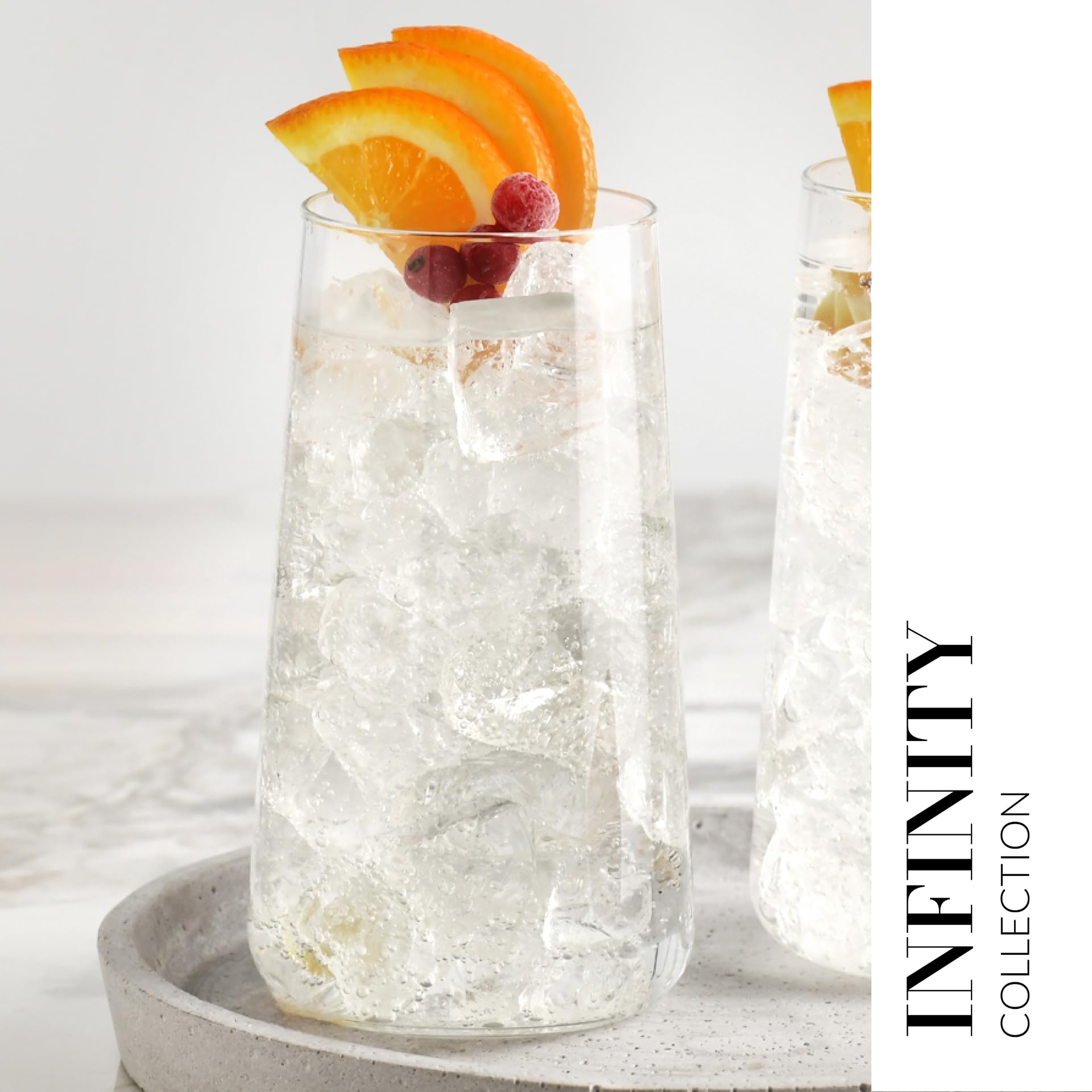 Krosno Infinity European-made glass detail highlighting craftsmanship