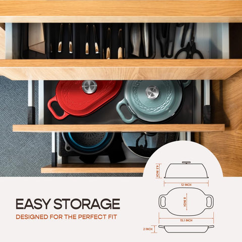 Krustic ergonomic handles offer secure grip during transfer.