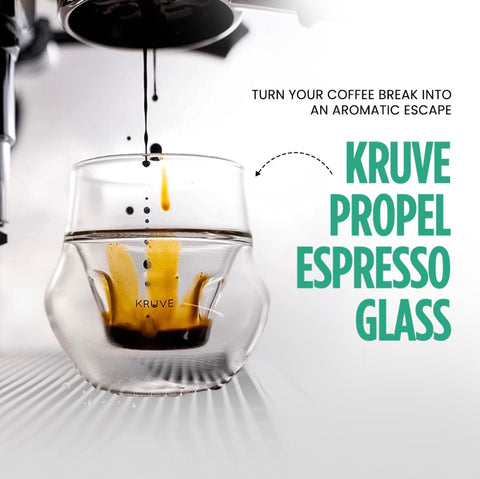 KRUVE Propel headspace design espresso cup enhances aroma and tasting notes