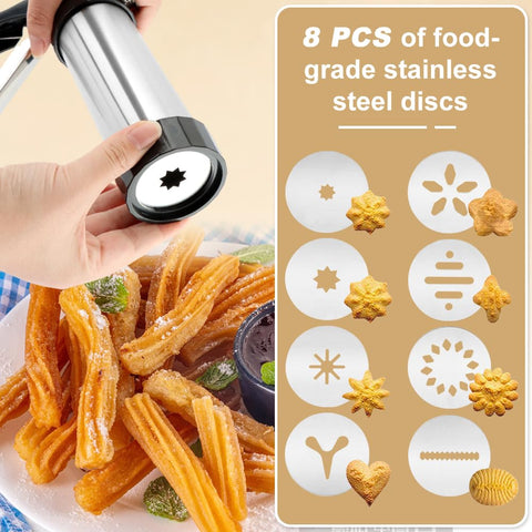 Kryslanix multi-purpose tool for cookies, cakes, and dessert embellishments.