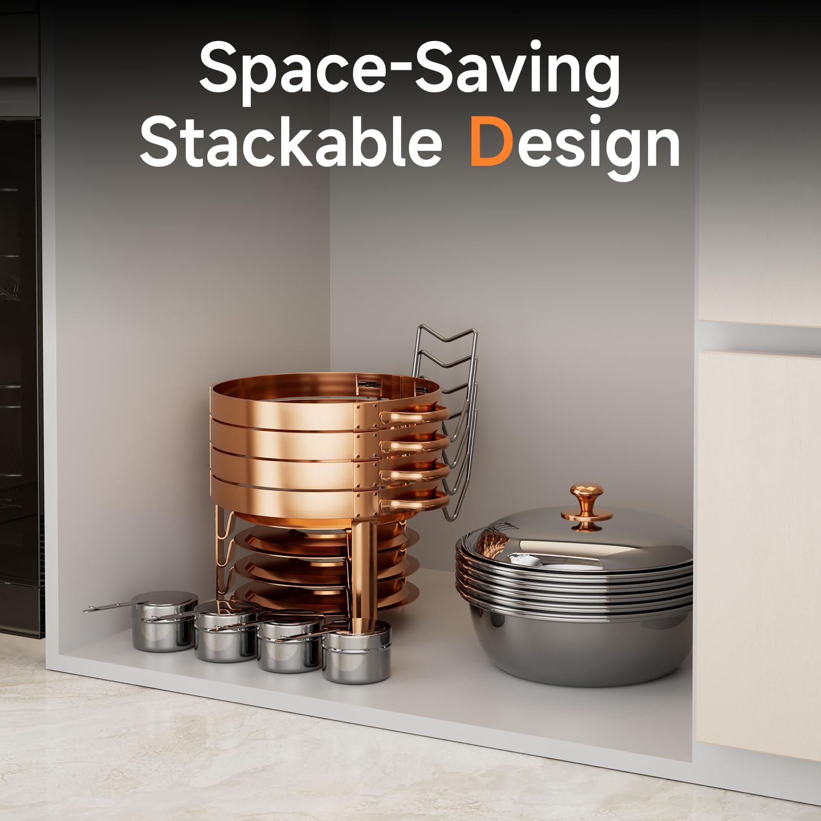 KScocina rose gold color option enhances festive table styling.