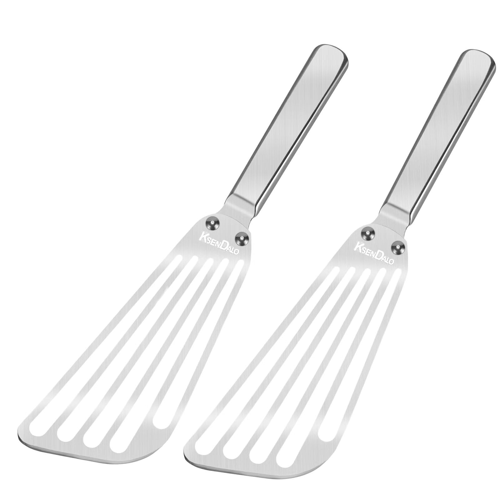 KSENDALO flexible fish spatula with slotted blade lifting delicate fish