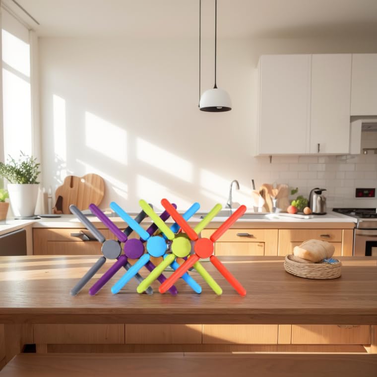 KSENDALO silicone trivet resists heat up to 500°F for safe use.