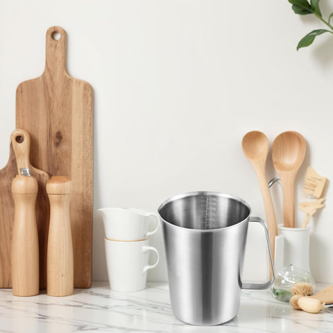 KSENDALO stainless cup is dishwasher-safe for quick cleanup after cooking.