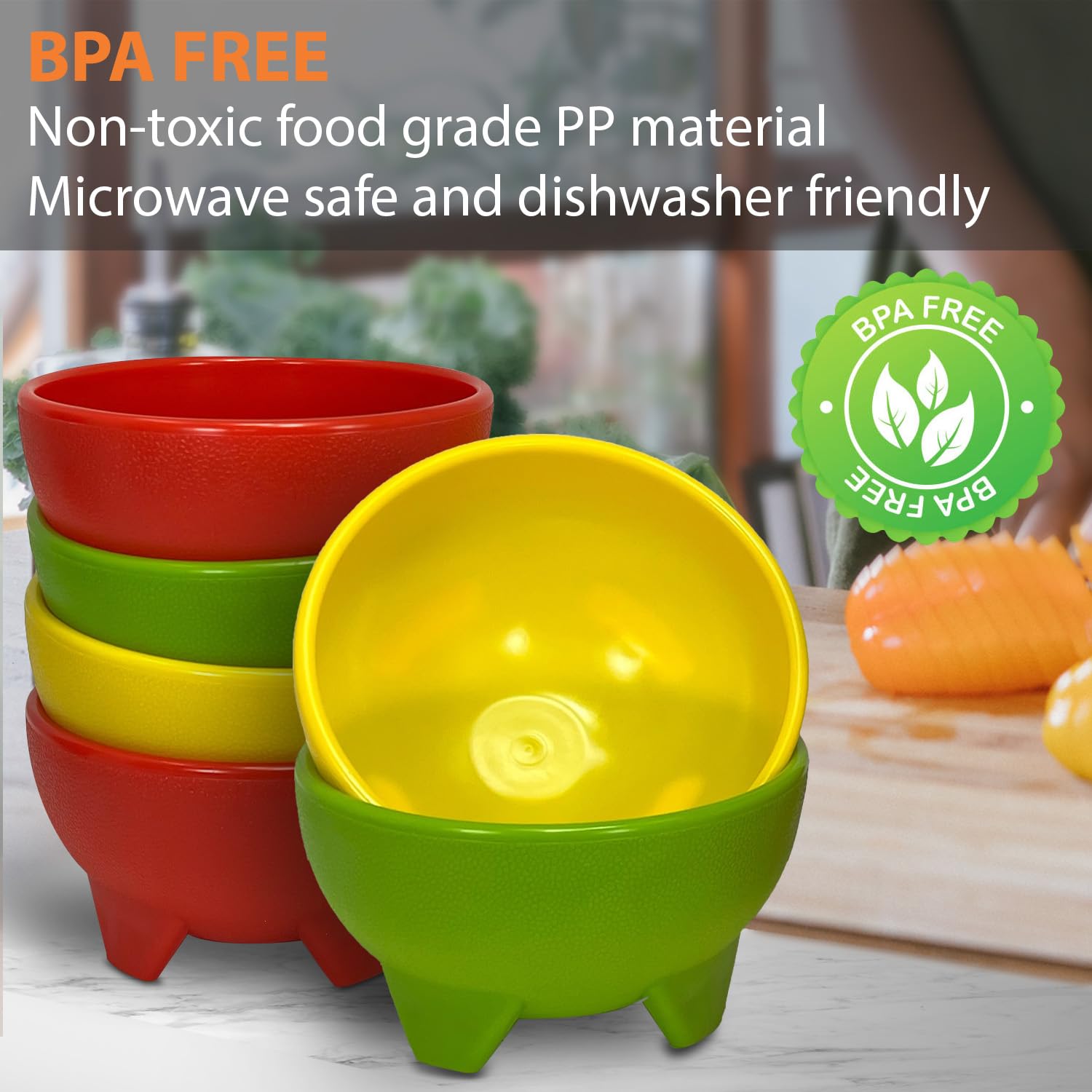 KSEV Salsa Bowls break-resistant for busy catering environments
