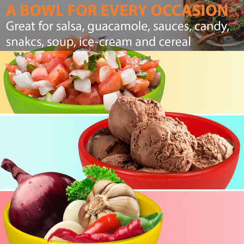 KSEV Salsa Bowls dishwasher safe for quick cleanup after events