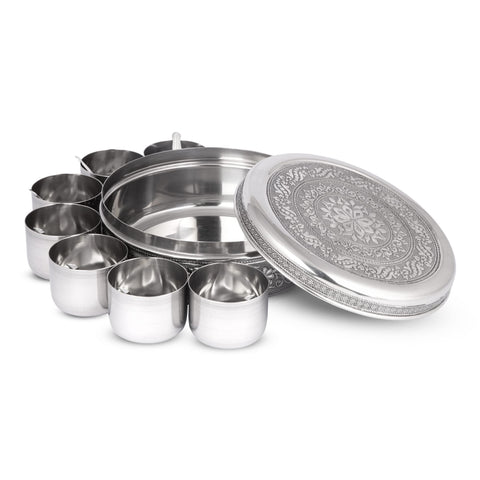 KSJONE stainless steel spice box for durable, long-lasting kitchen storage.