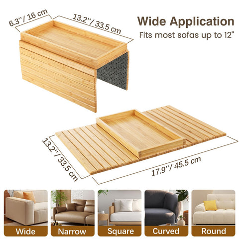 Kssiaz arm tray with non-slip base keeps drinks steady.