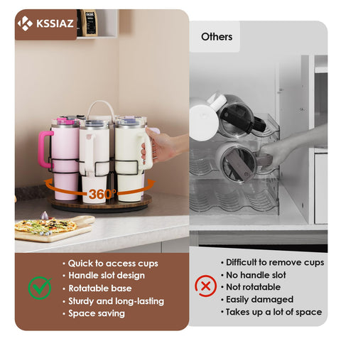 Kssiaz organizer doubles as decor on pantry shelves or countertops.