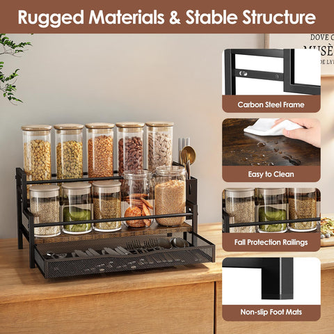 Kssiaz gift-ready organizer for kitchens, pantries, and gifting occasions