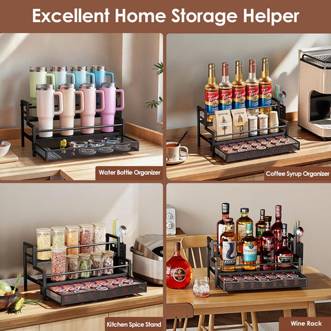 Kssiaz gift-ready organizer ideal for families and friends who love bottles.