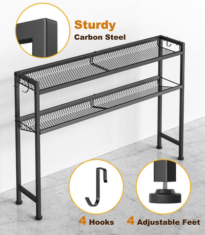 Kssiaz stove top shelf is easy to assemble without drilling.
