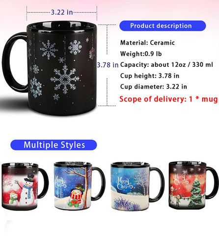 KSZNZB holiday unboxing mug shows festive packaging.