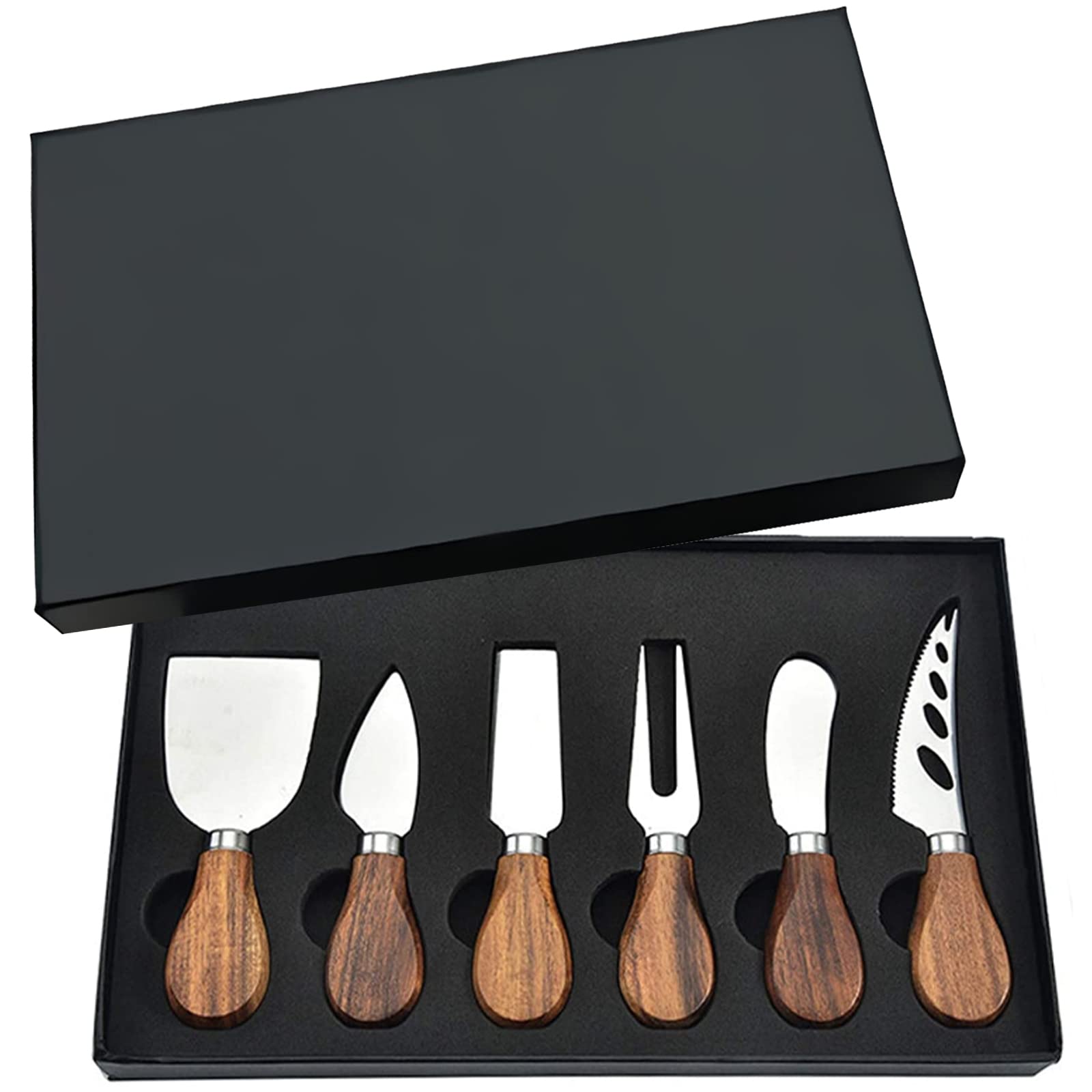 KT-GARY cheese knife set elongated knife for precise slicing of firm cheeses.