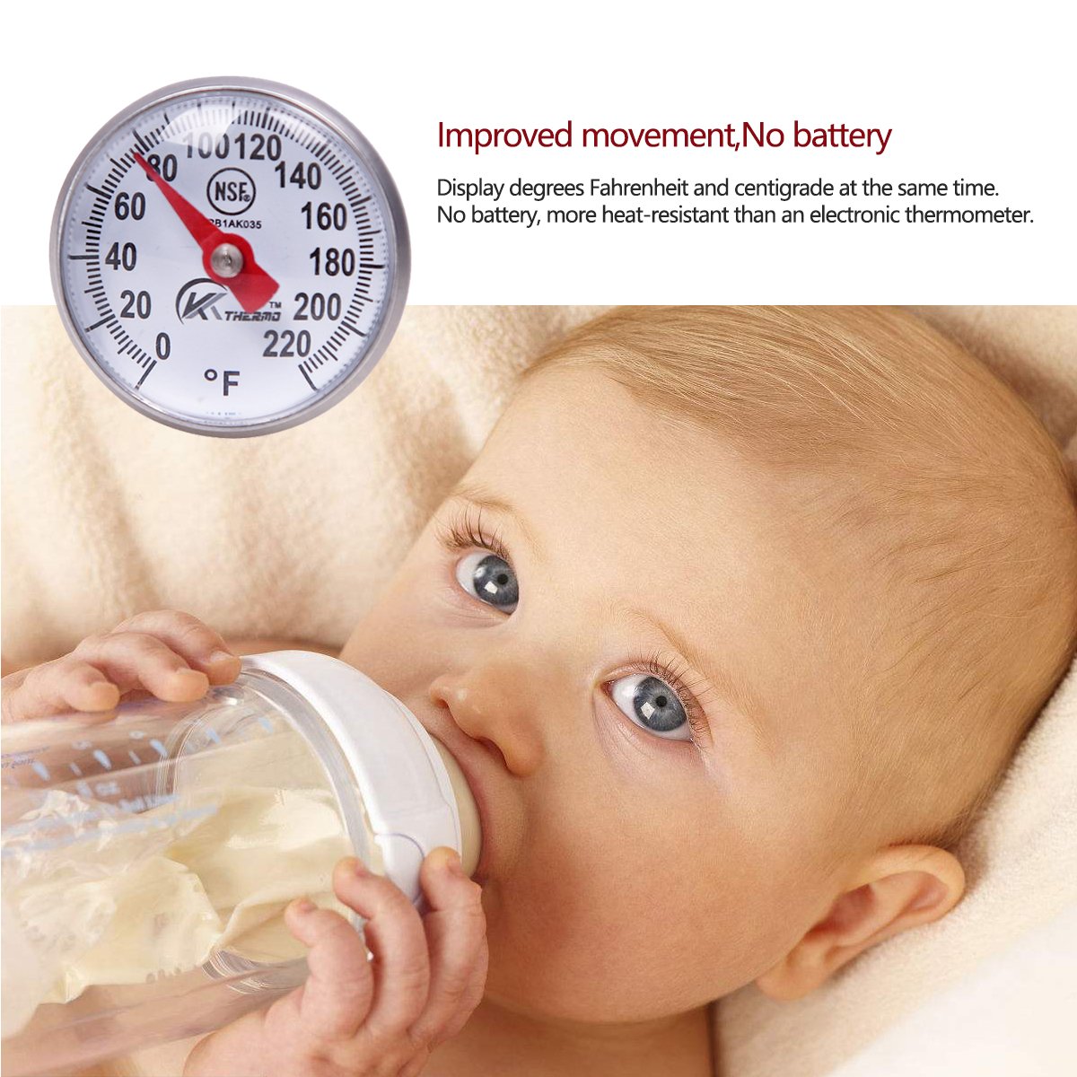 KT THERMO instant read thermometer ensures chocolate milk foam reaches ideal warmth