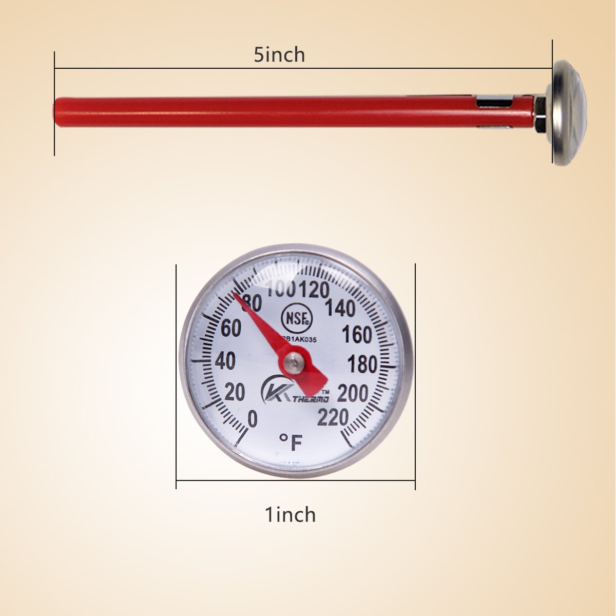 Plastic sleeve keeps the KT THERMO thermometer safe during use