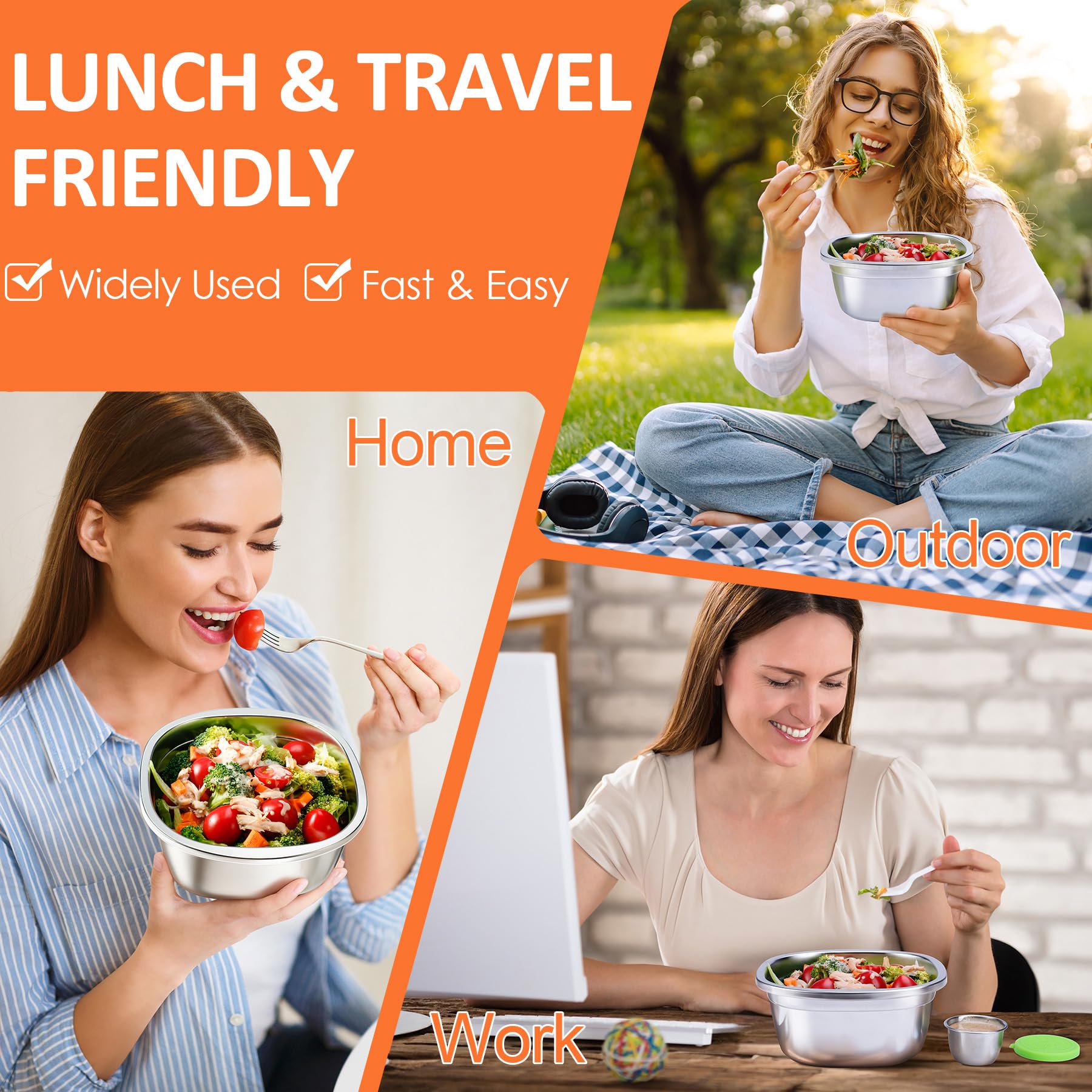 KTKUDY versatile lunch container with bento-style design