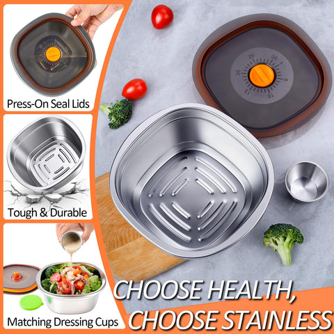 KTKUDY fridge and freezer-safe bowls for batch meal prep