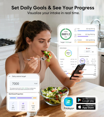 KUAIVO scale includes 50 built-in foods for quick checks.