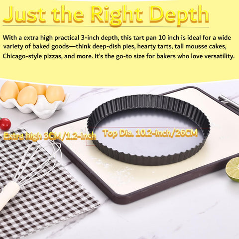 KUAYB tart pan featuring fluted edges to enhance dessert presentation.