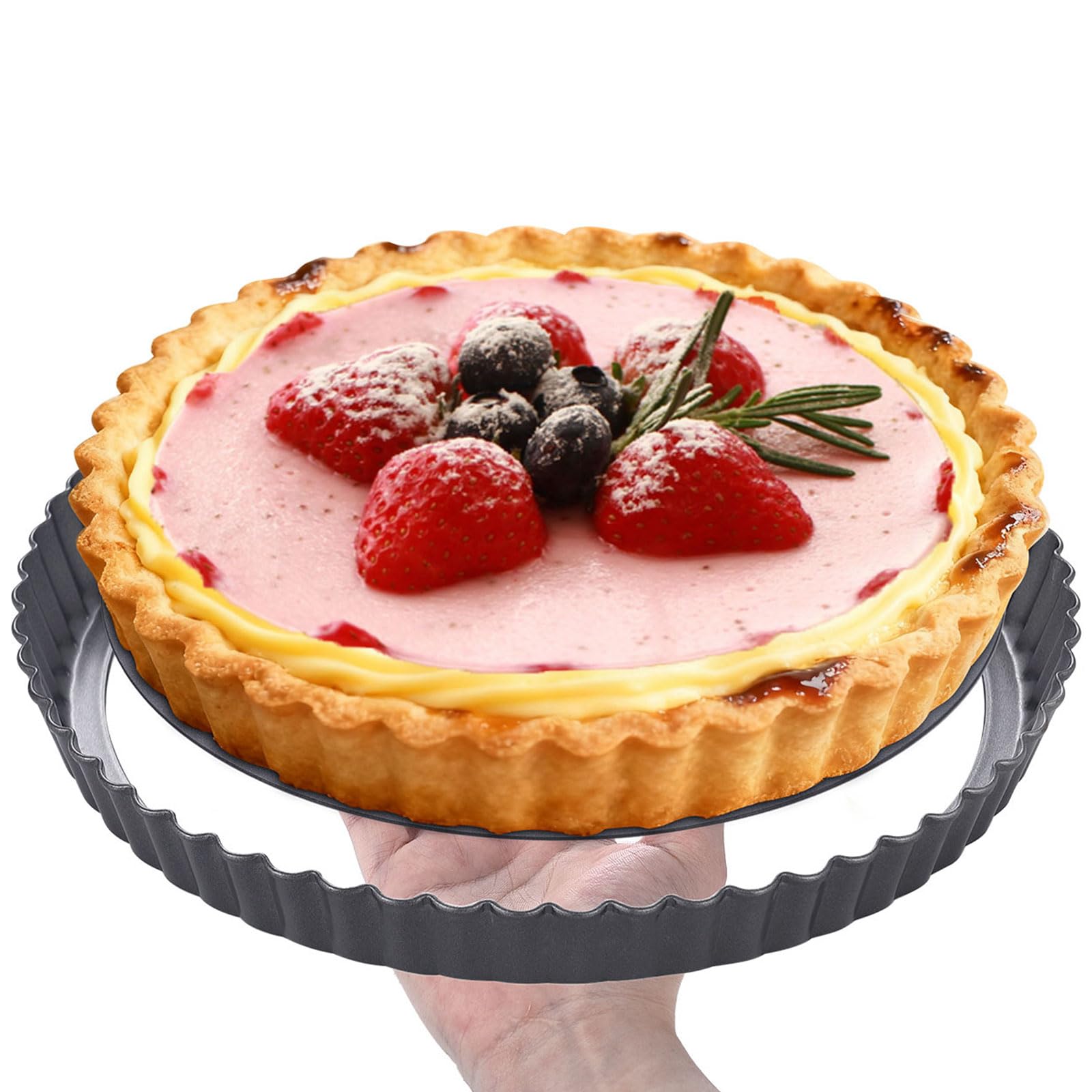 KUAYB carbon steel tart pan for durable, long-lasting baking performance.