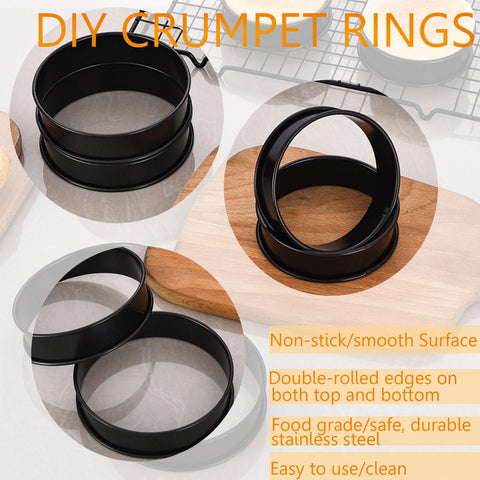 KUAYB 12-piece set—4-inch rings enable versatile baking and easy shaping.